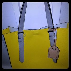 Yellow, white, tan Tote!! Super fun for summer!